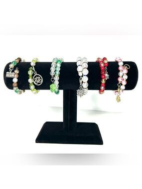 Handmade Beaded Wrap Bracelet with Charm
